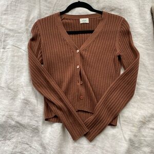 Wilfred Ribbed Knit Cardigan